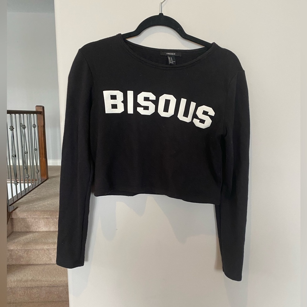 Forever 21 crop sweatshirt